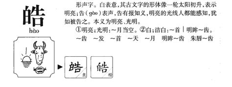 皓意思名字|皓字的含义和寓意